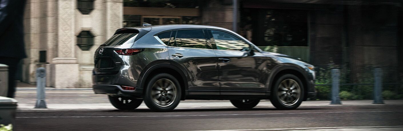 2020 Mazda CX-5 driving down the street