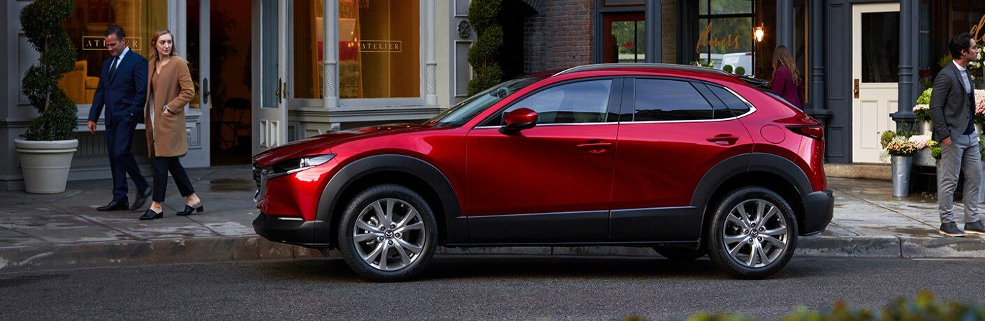 2020 Mazda CX-30 parked outside of boutiques