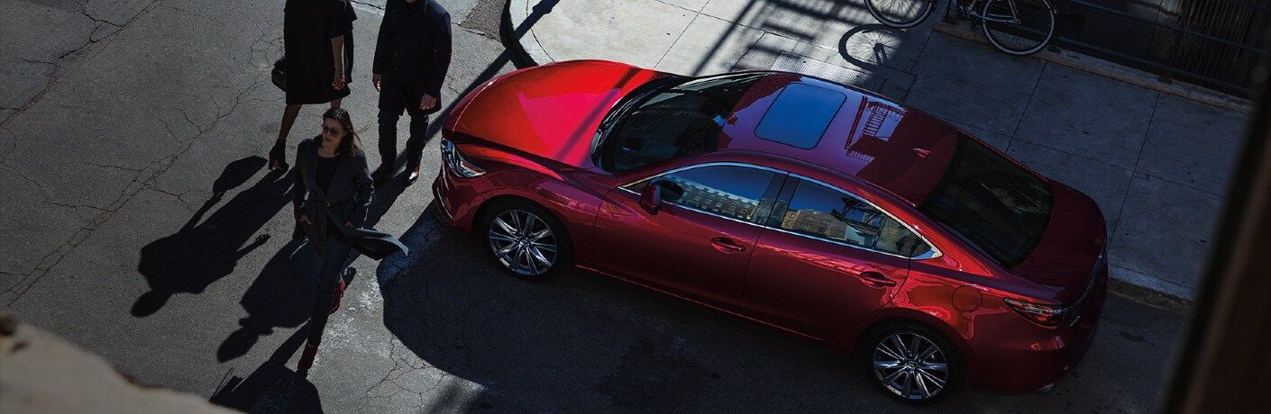 2020 Mazda6 waiting at intersection