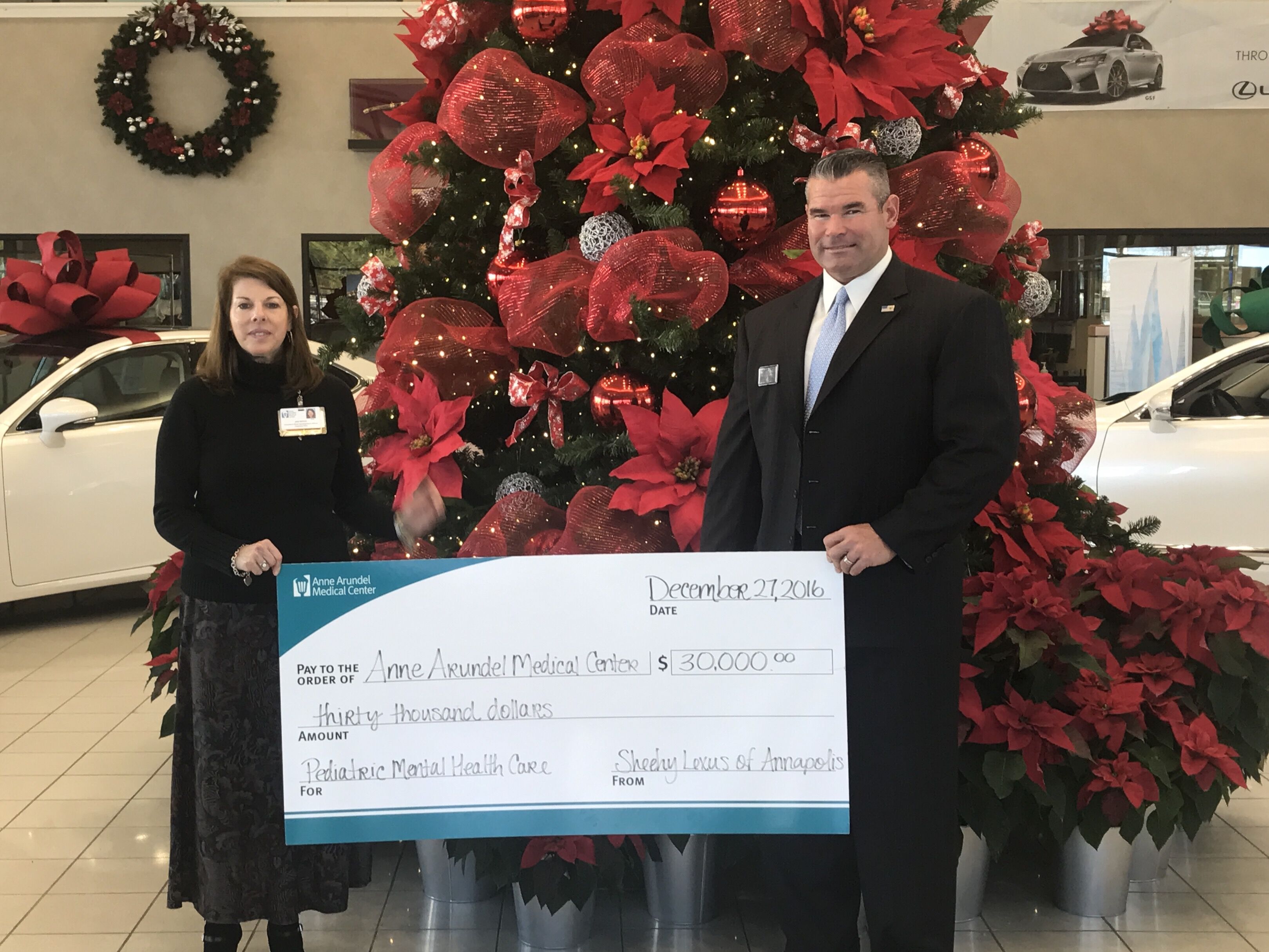 Sheehy Lexus of Annapolis with the Anne Arundel Medical Center representative