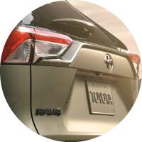 2020 Toyota RAV4 rear taillights closeup