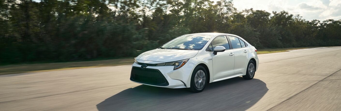 2020 Toyota Corolla driving on highway