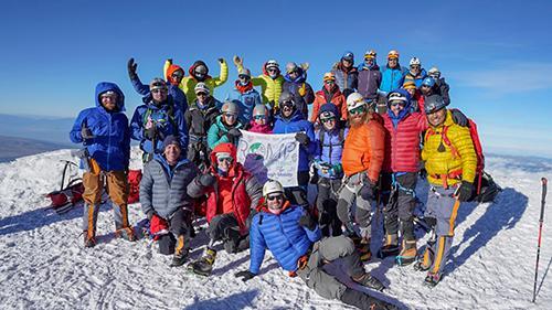 Climbing for ROMP Team Mountain Photo