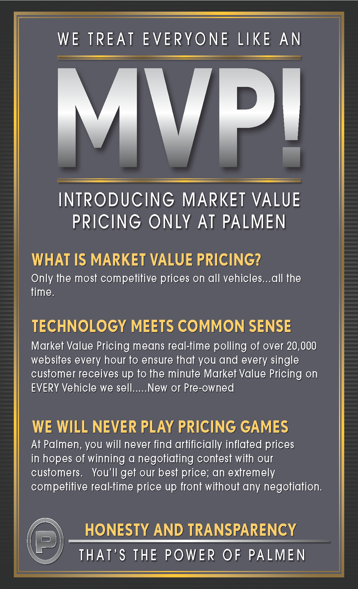 Palmen Market Value Pricing