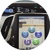 2020 Toyota Prius center stack closeup