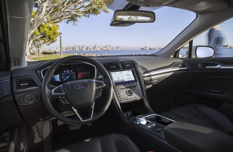 Front interior inside the 2020 Ford Fusion