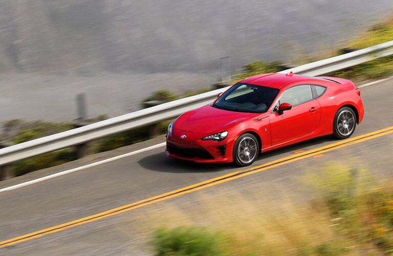 2019 Toyota 86 driving on highway