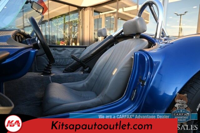 1996 Shelby Cobra Roadster / Classic Roadsters Replica / Tremec 3550 Hi Perf 5 Speed Manual / 351 Windsor V8 / Edelbrock 600 CFM / MSD Ignition / Reed Cams / Leather Bucket Seats / Kenwood Speakers / Only 9k Miles Banglore