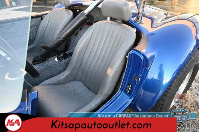 1996 Shelby Cobra Roadster / Classic Roadsters Replica / Tremec 3550 Hi Perf 5 Speed Manual / 351 Windsor V8 / Edelbrock 600 CFM / MSD Ignition / Reed Cams / Leather Bucket Seats / Kenwood Speakers / Only 9k Miles Banglore