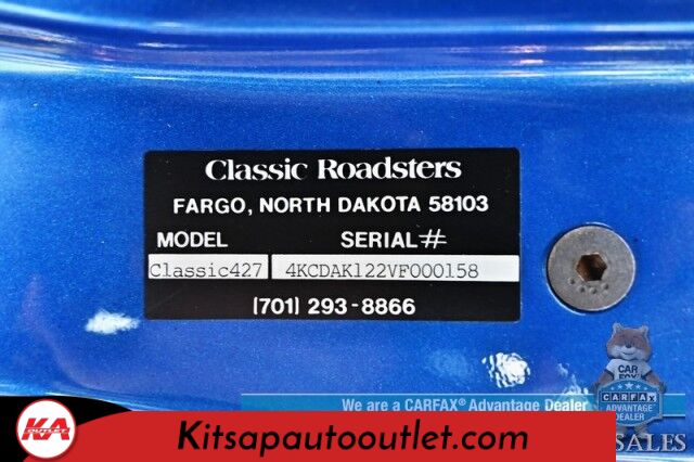 1996 Shelby Cobra Roadster / Classic Roadsters Replica / Tremec 3550 Hi Perf 5 Speed Manual / 351 Windsor V8 / Edelbrock 600 CFM / MSD Ignition / Reed Cams / Leather Bucket Seats / Kenwood Speakers / Only 9k Miles Banglore
