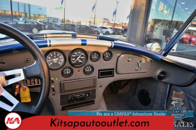 1996 Shelby Cobra Roadster / Classic Roadsters Replica / Tremec 3550 Hi Perf 5 Speed Manual / 351 Windsor V8 / Edelbrock 600 CFM / MSD Ignition / Reed Cams / Leather Bucket Seats / Kenwood Speakers / Only 9k Miles Banglore
