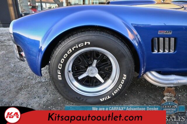 1996 Shelby Cobra Roadster / Classic Roadsters Replica / Tremec 3550 Hi Perf 5 Speed Manual / 351 Windsor V8 / Edelbrock 600 CFM / MSD Ignition / Reed Cams / Leather Bucket Seats / Kenwood Speakers / Only 9k Miles Banglore