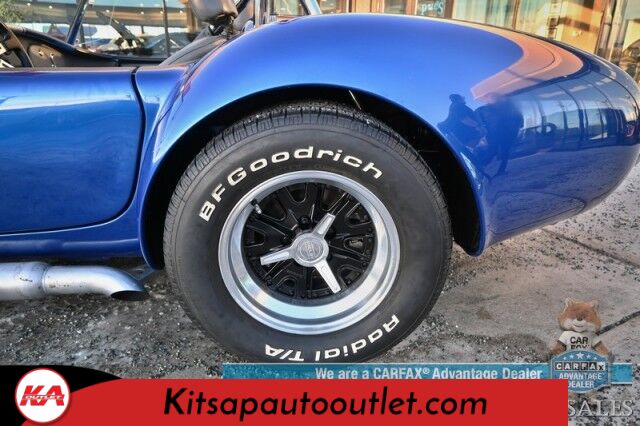 1996 Shelby Cobra Roadster / Classic Roadsters Replica / Tremec 3550 Hi Perf 5 Speed Manual / 351 Windsor V8 / Edelbrock 600 CFM / MSD Ignition / Reed Cams / Leather Bucket Seats / Kenwood Speakers / Only 9k Miles Banglore