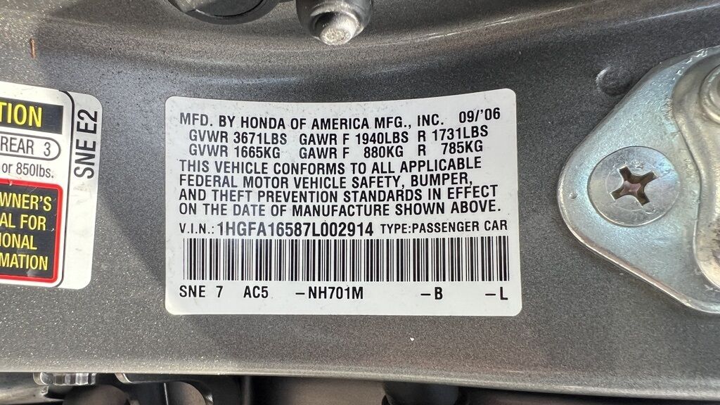 2007 Honda Civic LX San Francisco CA