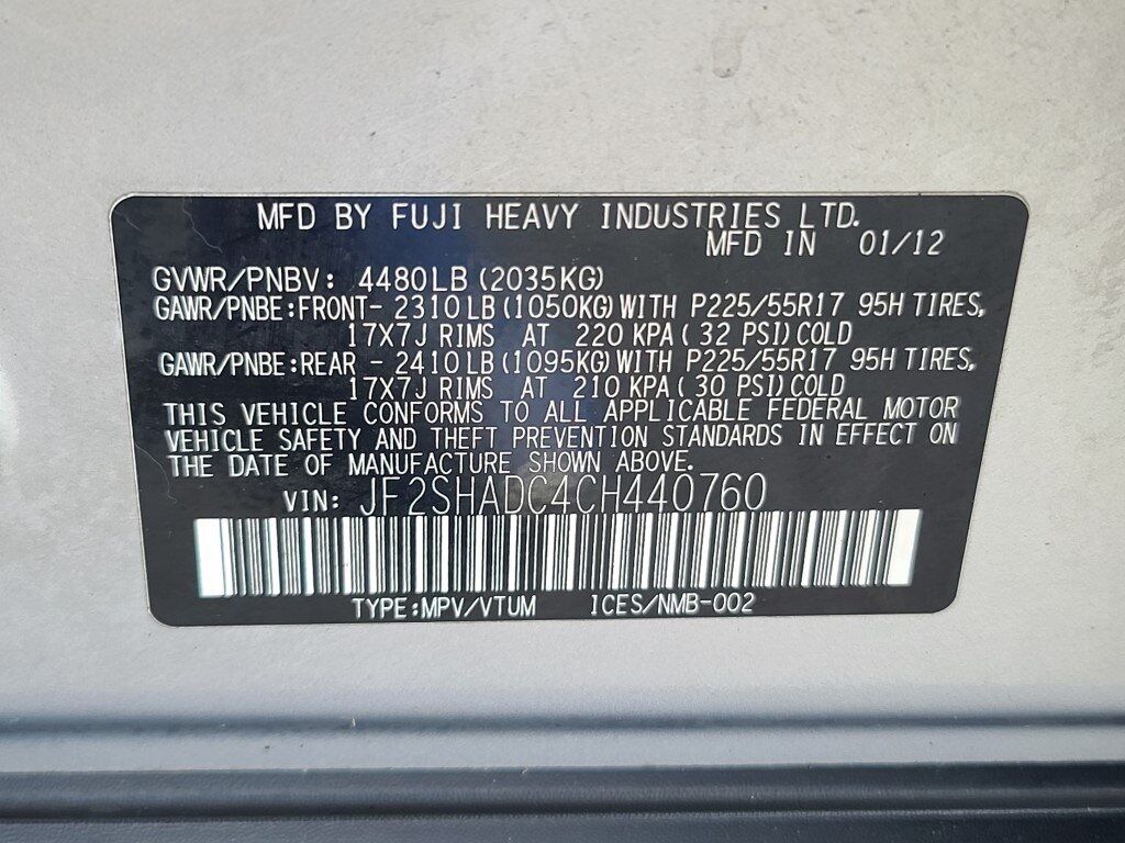 2012 Subaru Forester 2.5X Springfield VA