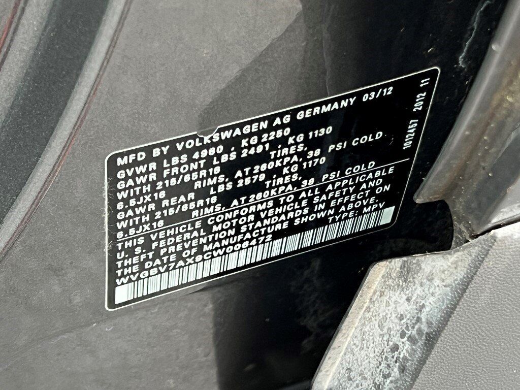 2012 Volkswagen Tiguan S Springfield VA