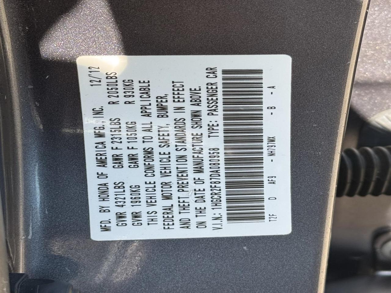 2013 Honda Accord EX-L Fredericksburg VA