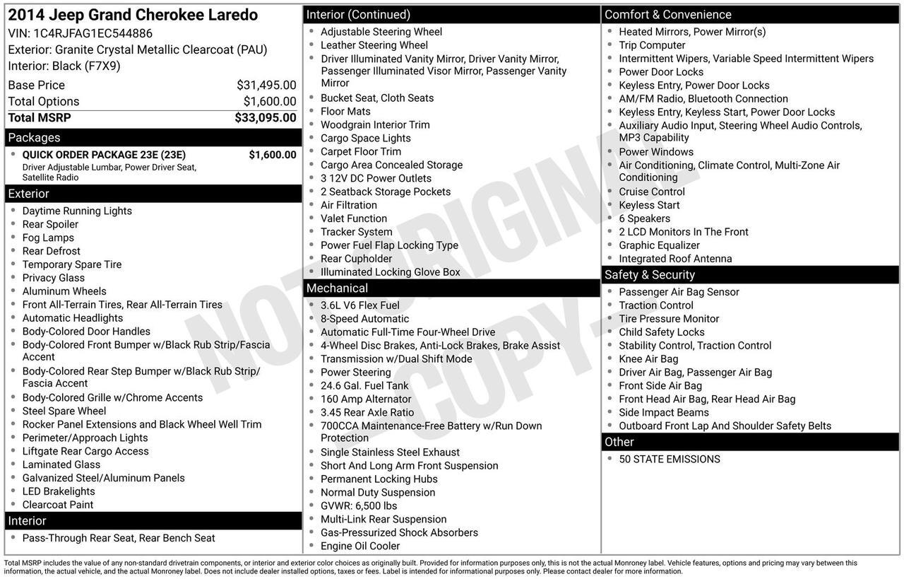 2014 Jeep Grand Cherokee Laredo Oak Ridge TN