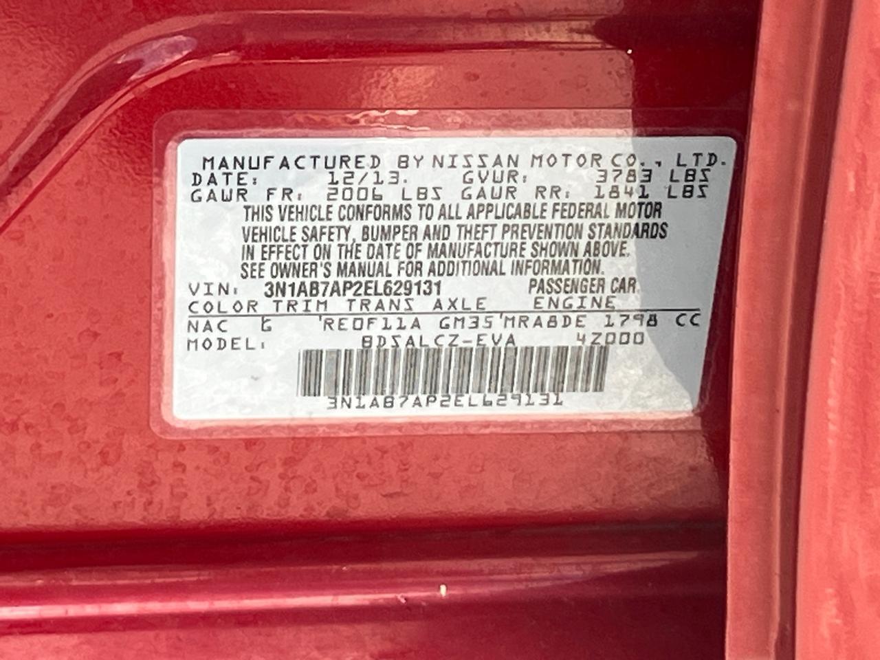 2014 Nissan Sentra S Hagerstown MD