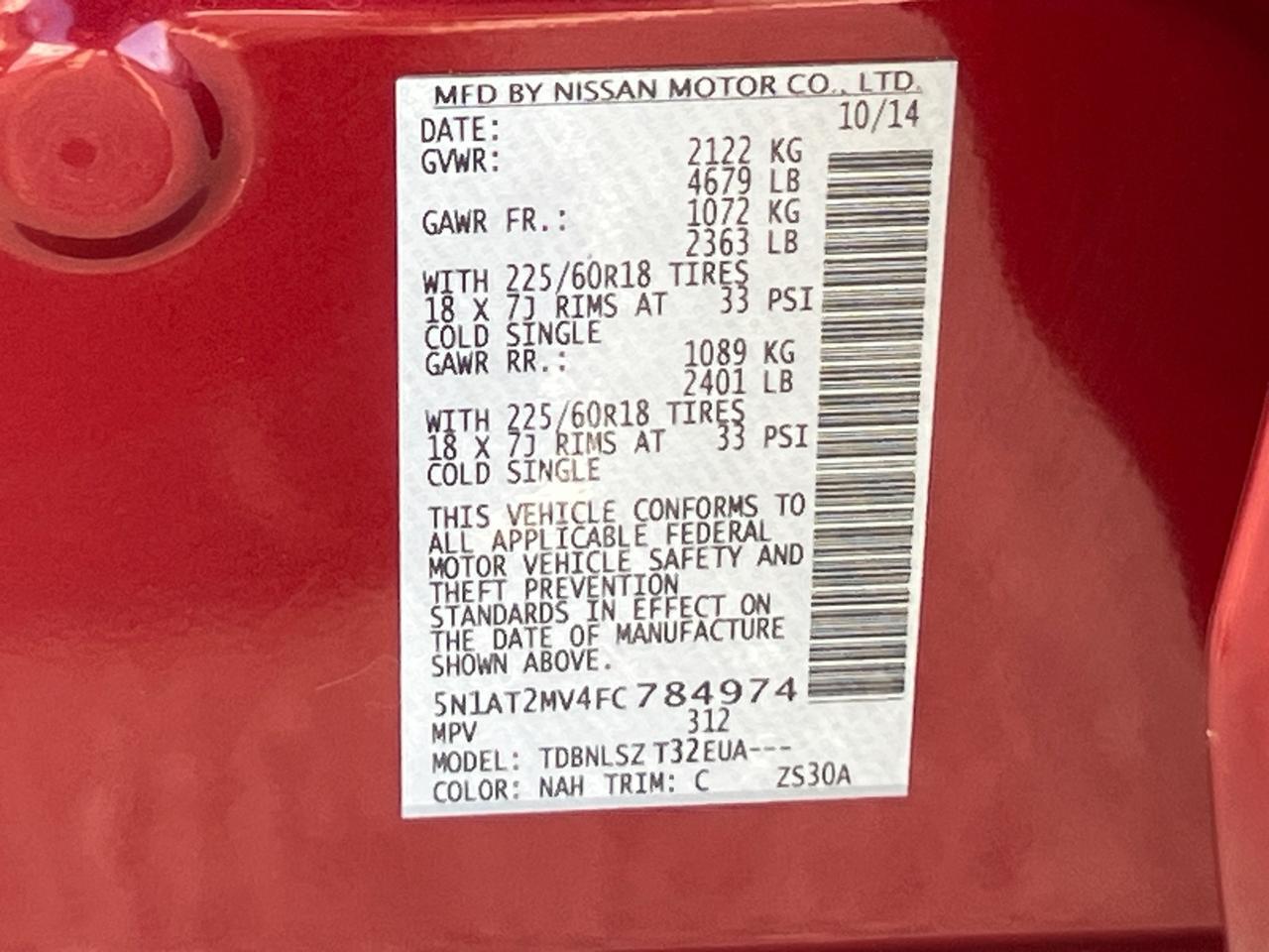 2015 Nissan Rogue SL Hagerstown MD