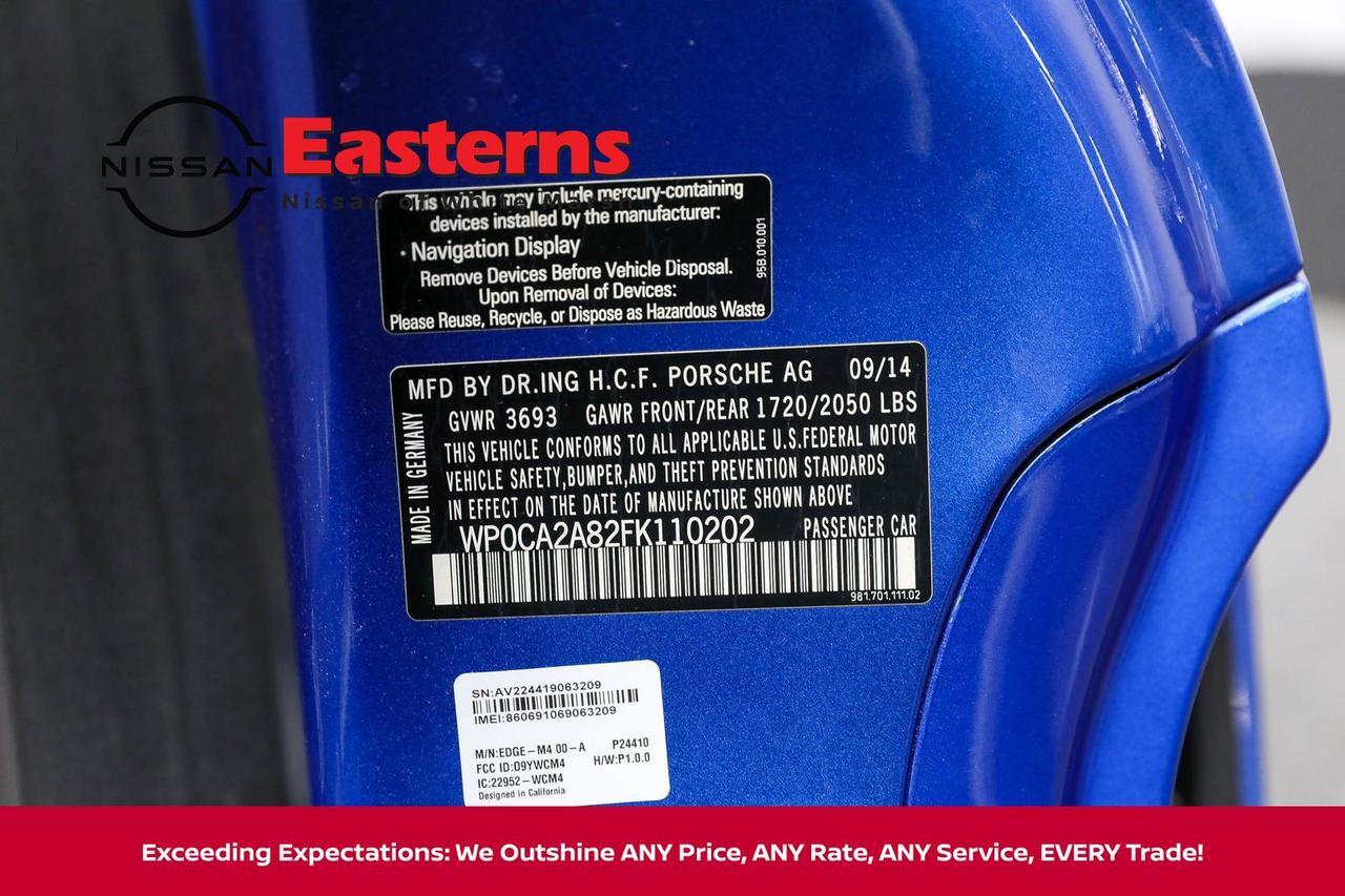 2015 Porsche Boxster Base White Marsh MD