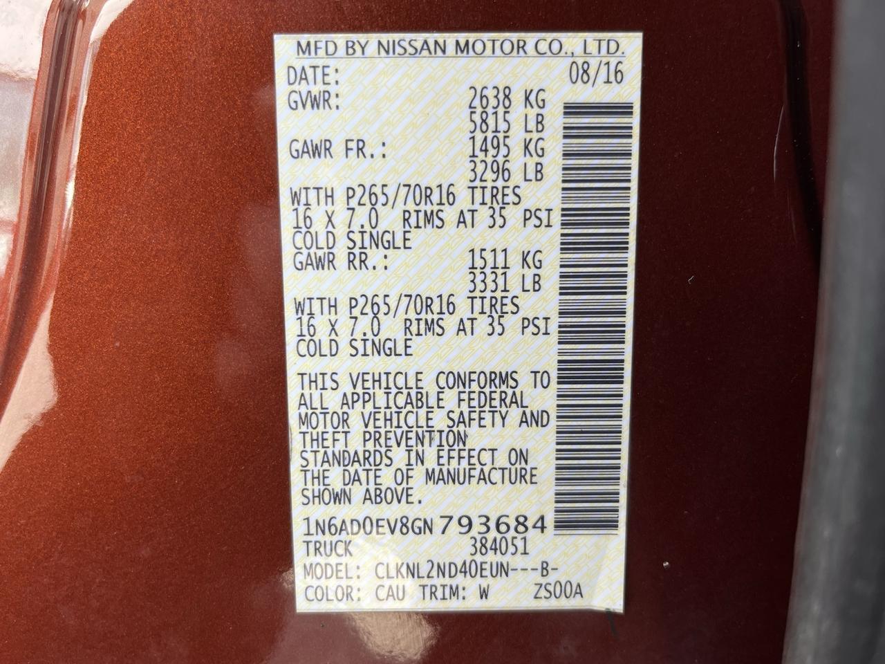 2016 Nissan Frontier SV Glen Burnie MD