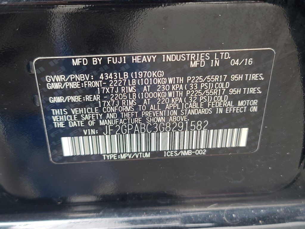 2016 Subaru Crosstrek 2.0i Premium Springfield VA