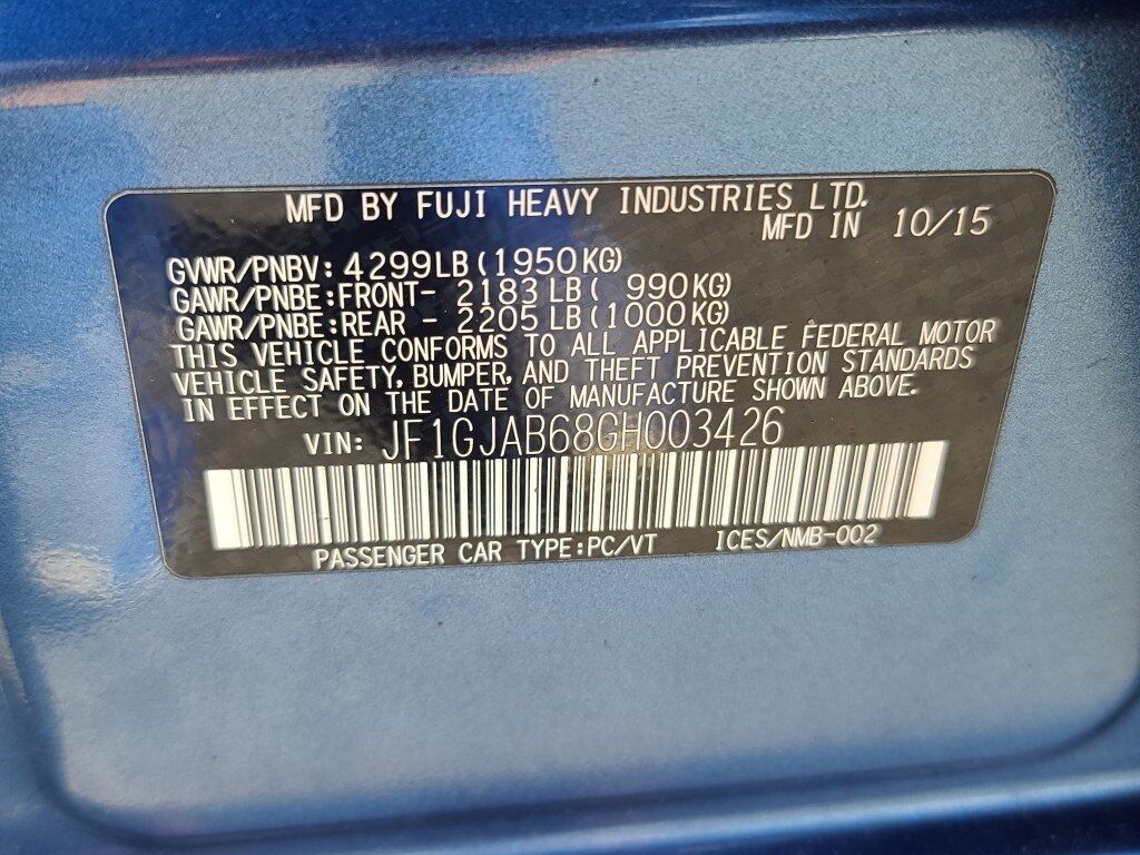 2016 Subaru Impreza 2.0i Premium Springfield VA