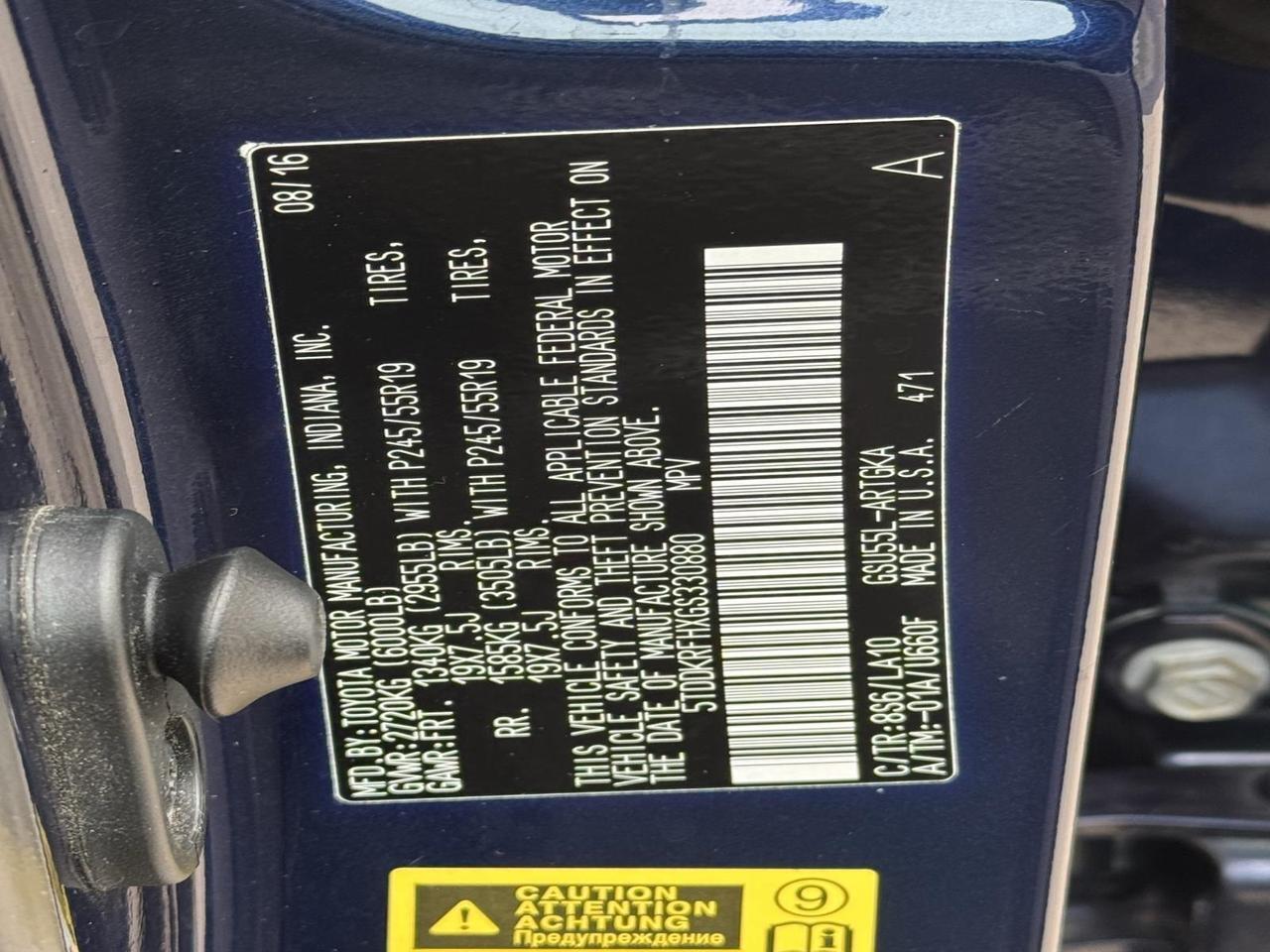 2016 Toyota Highlander Limited Platinum V6 Fredericksburg VA