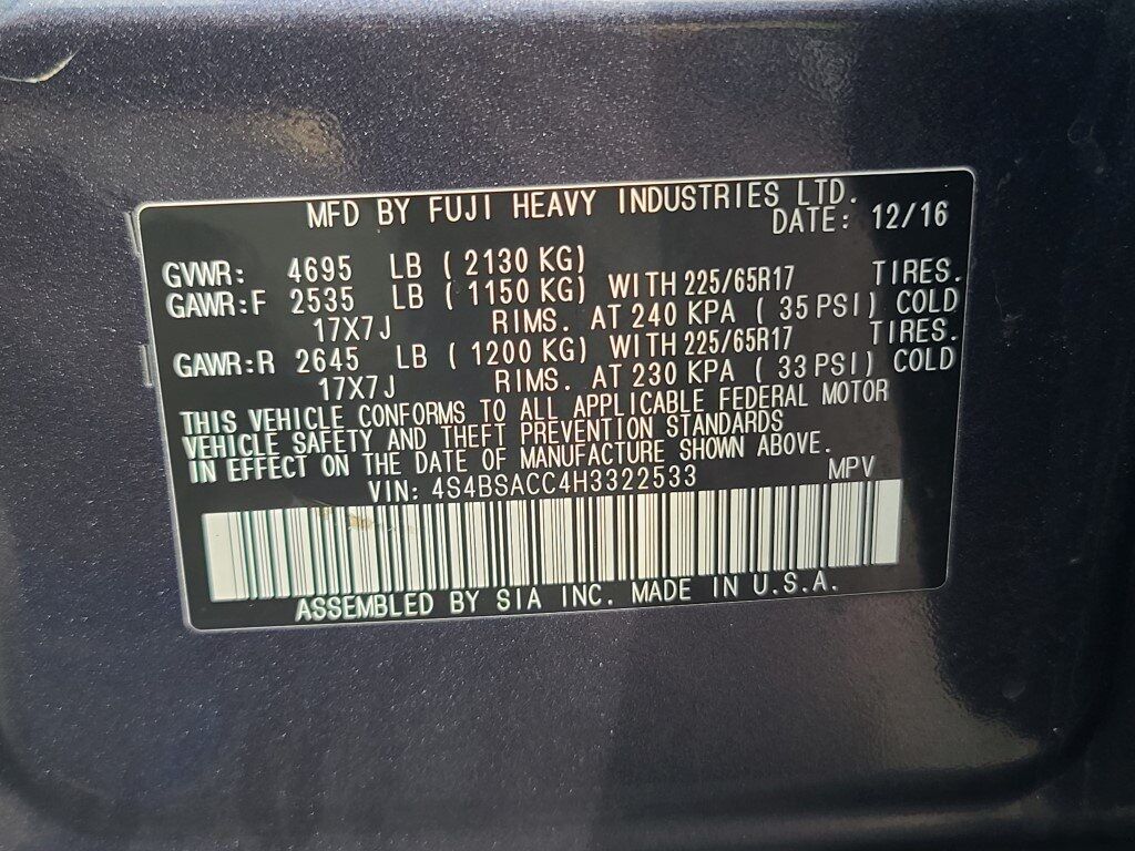 2017 Subaru Outback 2.5i Premium Springfield VA