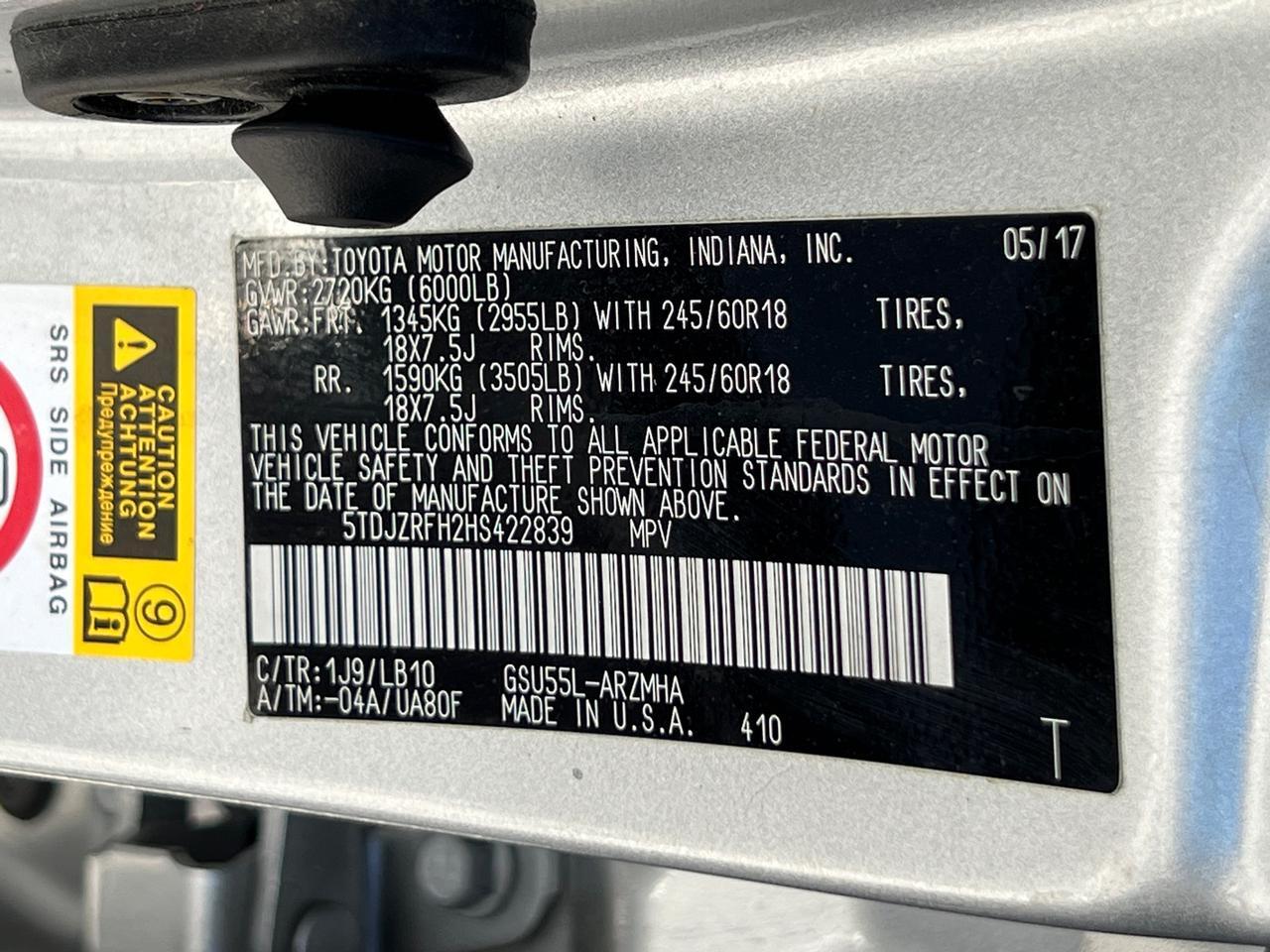 2017 Toyota Highlander XLE Hagerstown MD