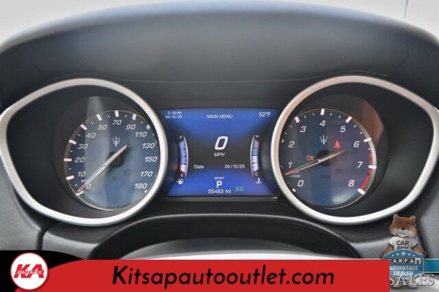 2018 Maserati Ghibli S Q4 GranLusso / AWD / AutoStart / Heated & Cooled Leather Seats / Sunroof / Harman Kardon Speakers / Blind Spot Alert / Bluetooth / Backup Camera / Keyless Entry & Start / 24 MPG Banglore