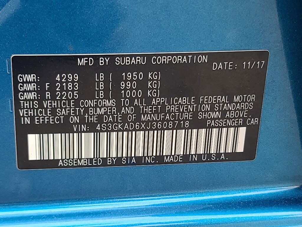 2018 Subaru Impreza 2.0i Premium Springfield VA