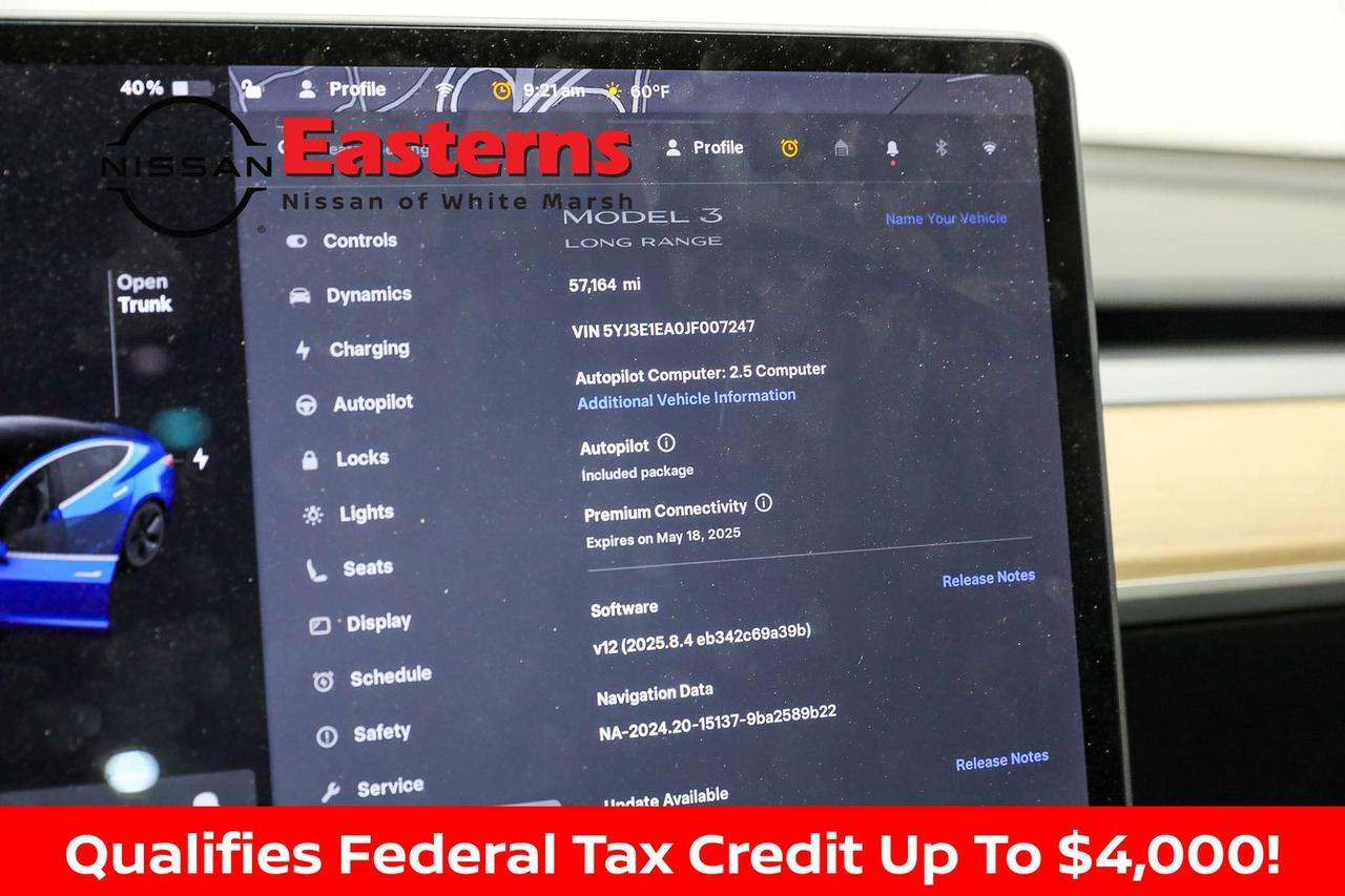 2018 Tesla Model 3 Long Range White Marsh MD