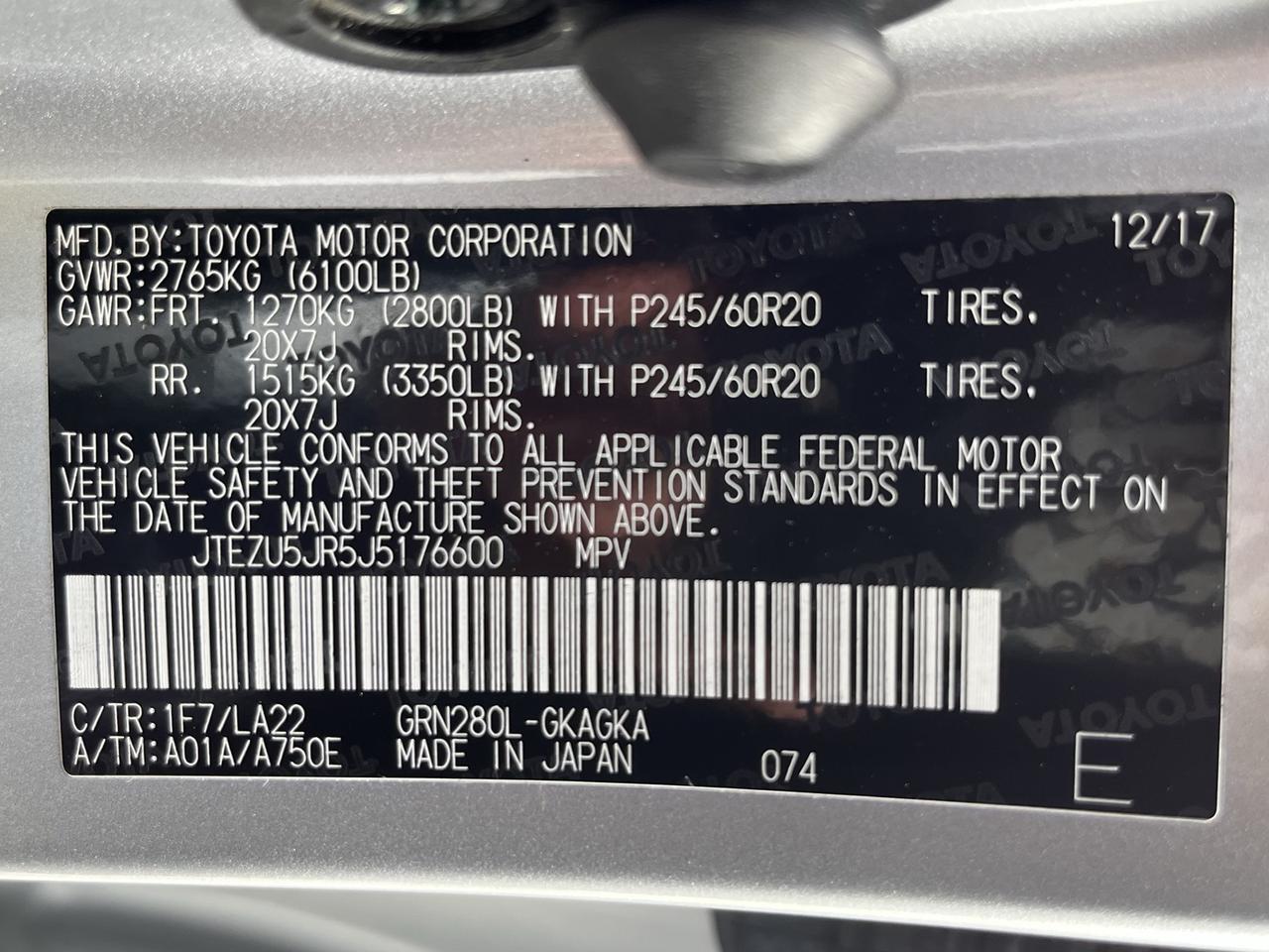 2018 Toyota 4Runner Limited Glen Burnie MD