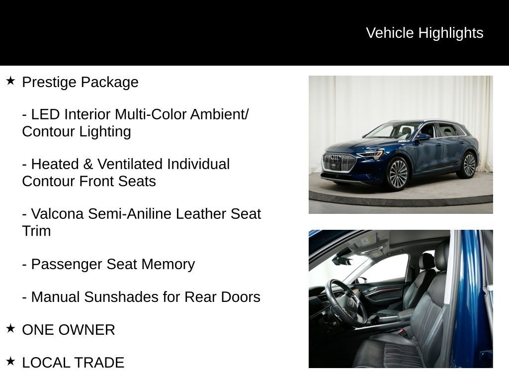 2019 Audi e-tron Prestige Oak Ridge TN