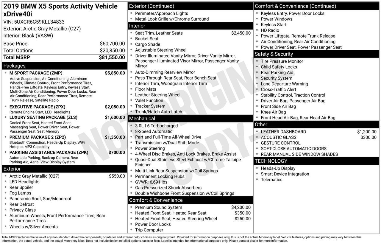 2019 BMW X5 xDrive40i Oak Ridge TN