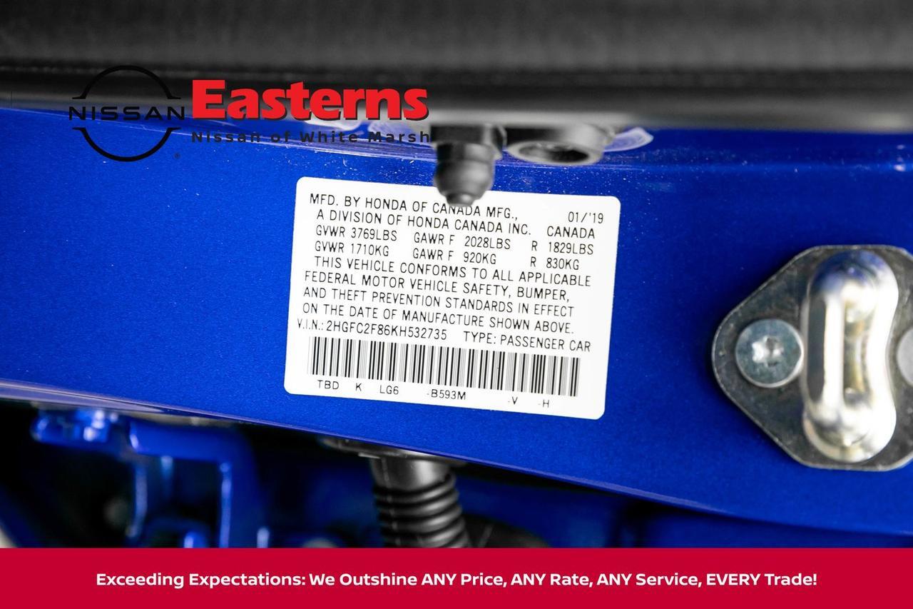 2019 Honda Civic Sport White Marsh MD