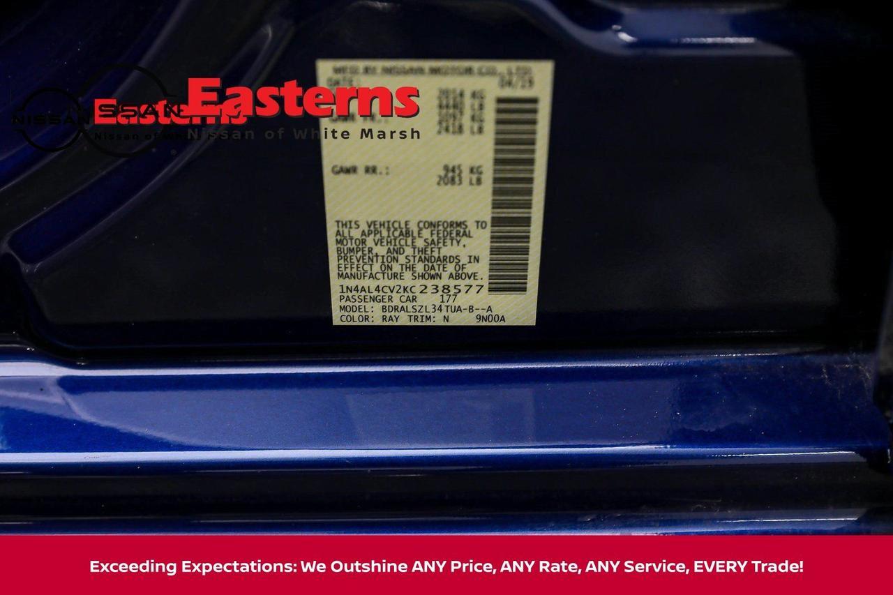 2019 Nissan Altima 2.0 SR White Marsh MD