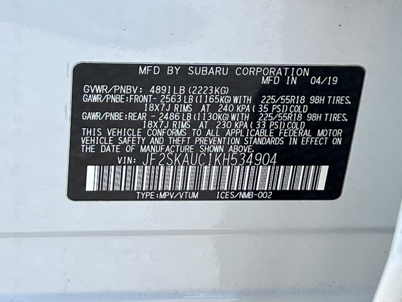 2019 Subaru Forester Limited Hagerstown MD