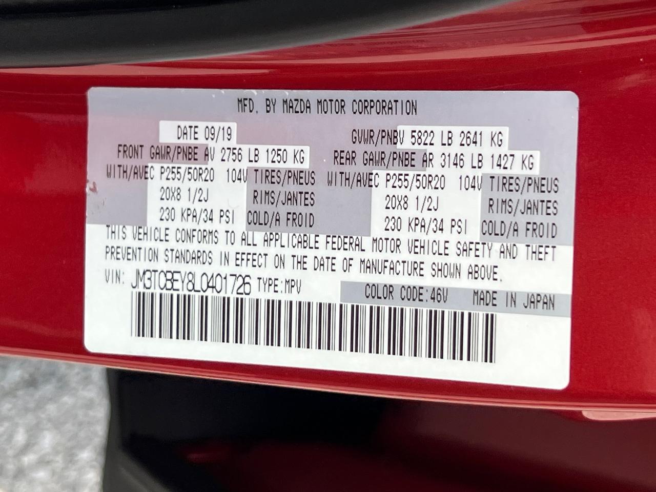 2020 MAZDA CX-9 Signature Hagerstown MD