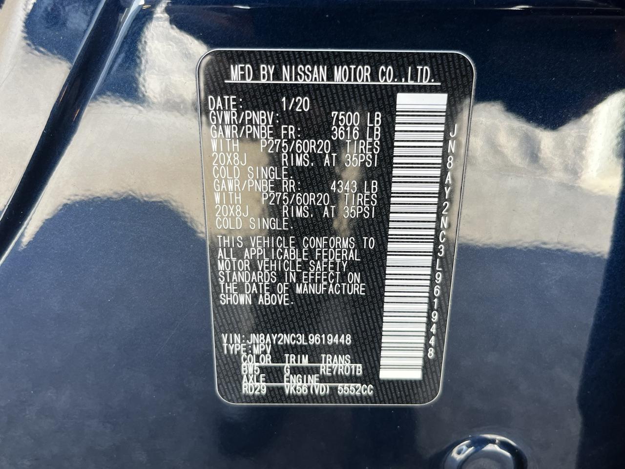 2020 Nissan Armada SL Glen Burnie MD