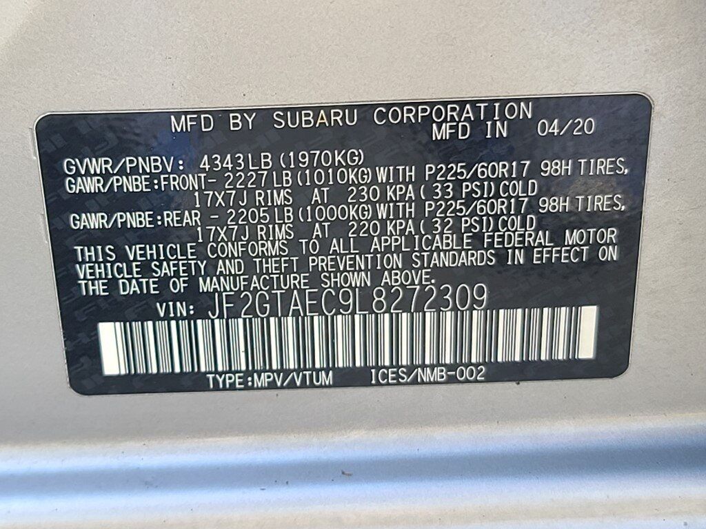 2020 Subaru Crosstrek Premium Springfield VA