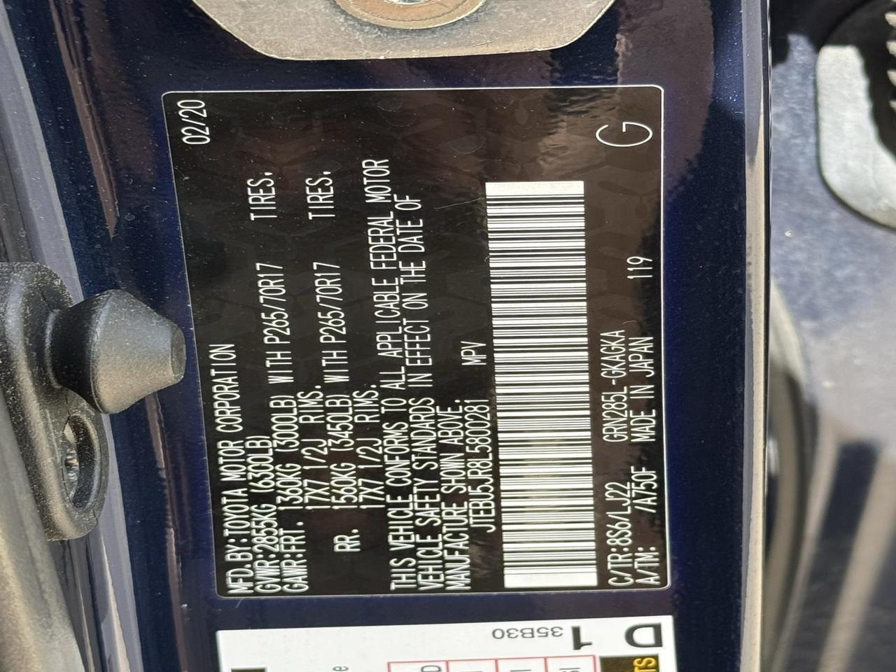 2020 Toyota 4Runner Venture Fredericksburg VA