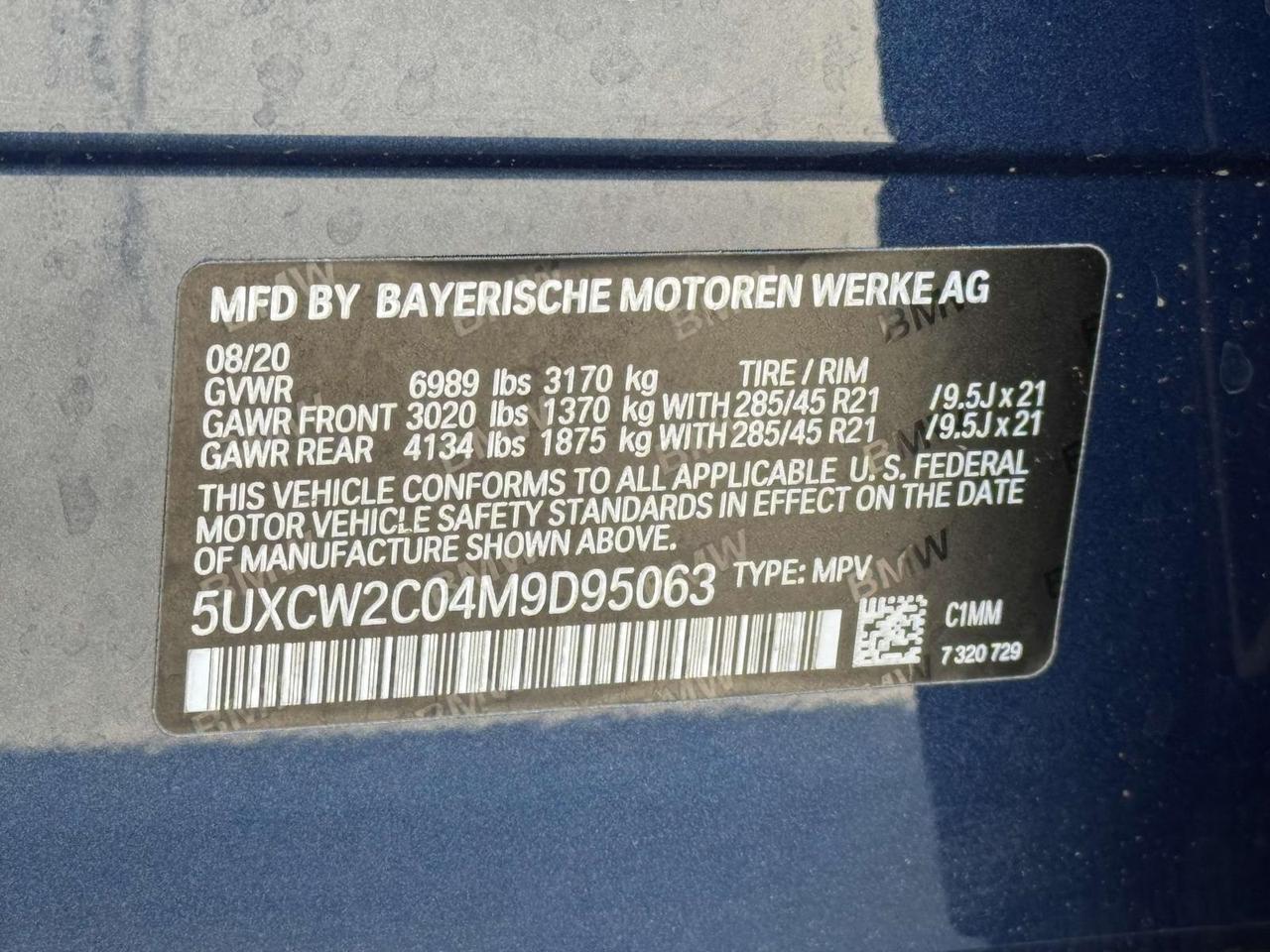 2021 BMW X7 xDrive40i Fredericksburg VA