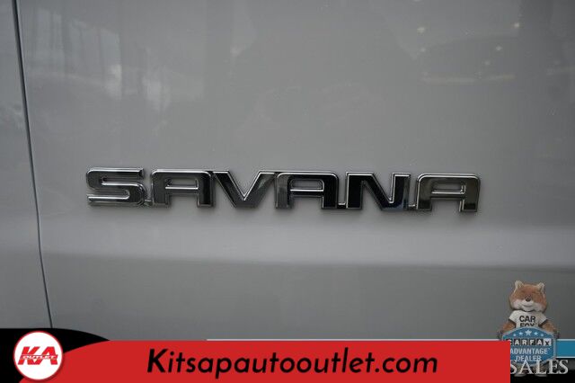 2021 GMC Savana Cargo Van 2500 / Chrome Appearance & Cold Climate Pkg / 4.3L V6 / Driver Convenience Pkg / Bulkhead / Power Locks, Windows & Mirrors / Aux Input / Air Conditioning / Cruise Control / Running Boards / 1-Owner Banglore