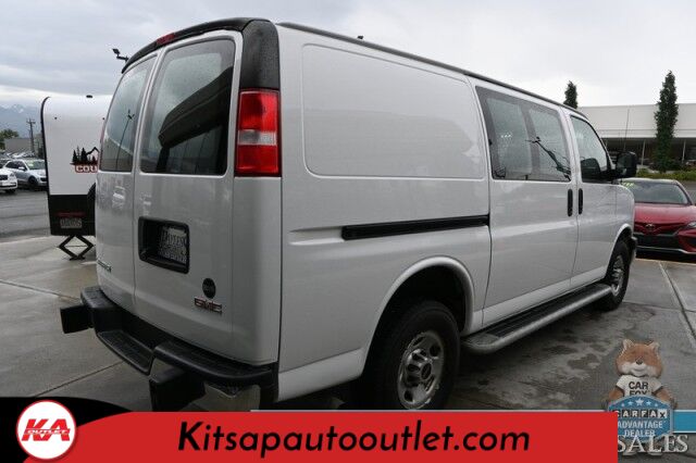 2021 GMC Savana Cargo Van 2500 / Chrome Appearance & Cold Climate Pkg / 4.3L V6 / Driver Convenience Pkg / Bulkhead / Power Locks, Windows & Mirrors / Aux Input / Air Conditioning / Cruise Control / Running Boards / 1-Owner Banglore