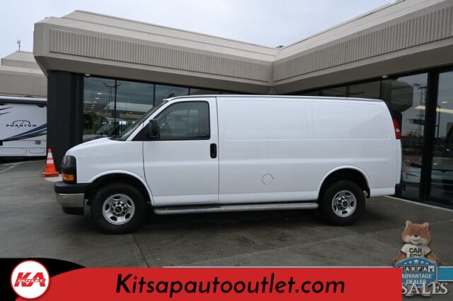 2021 GMC Savana Cargo Van 2500 / Chrome Appearance & Cold Climate Pkg / 4.3L V6 / Driver Convenience Pkg / Bulkhead / Power Locks, Windows & Mirrors / Aux Input / Air Conditioning / Cruise Control / Running Boards / 1-Owner Banglore