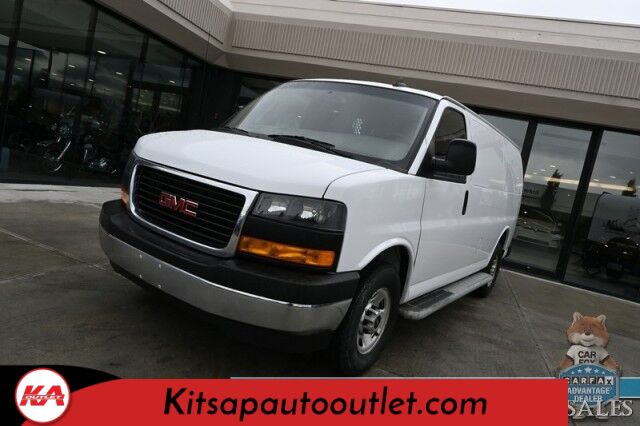 2021 GMC Savana Cargo Van 2500 / Chrome Appearance & Cold Climate Pkg / 4.3L V6 / Driver Convenience Pkg / Bulkhead / Power Locks, Windows & Mirrors / Aux Input / Air Conditioning / Cruise Control / Running Boards / 1-Owner Banglore