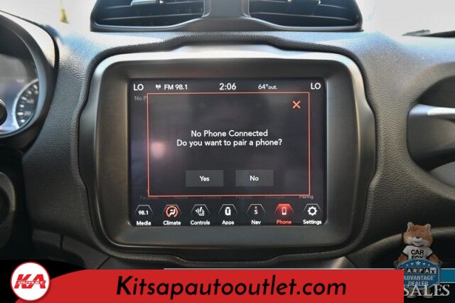 2021 Jeep Renegade Trailhawk / 4X4 / Power & Heated Leather Seats / Heated Steering Wheel / Navigation / Sunroof / Auto Start / Kenwood Speakers / Blind Spot Alert / Apple CarPlay & Android Auto / Back Up Camera / 1-Owner Banglore